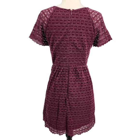 Free People Burgundy Lace Mini - Picture 4 of 5